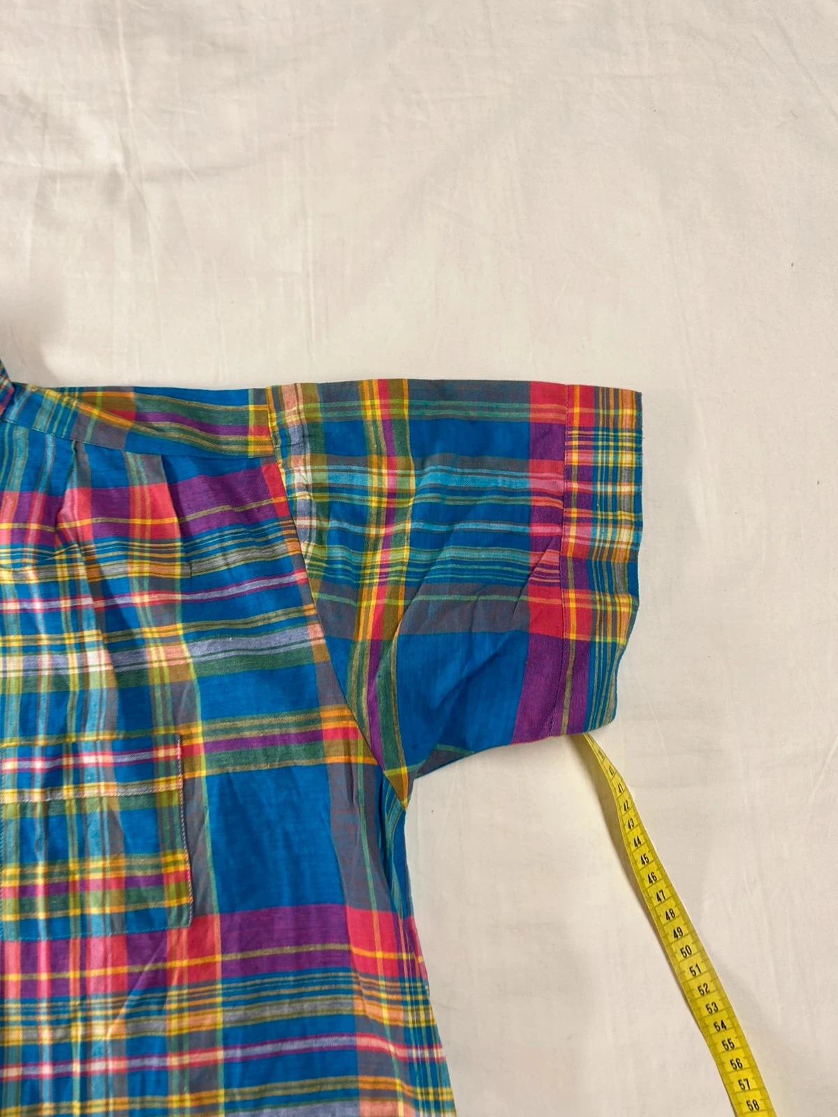Chemise à carreaux vintage multicolore – photo 7